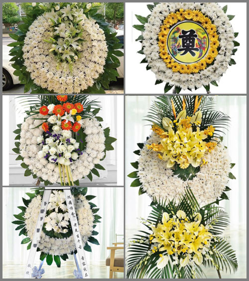 福建福州长乐市鹤上镇岱岭村花圈速递